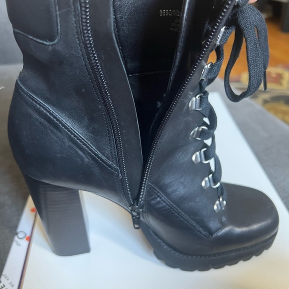 Worn Once In Paris! Besos By SteveMadden Leather Platform Bootie - Picture 4 of 6